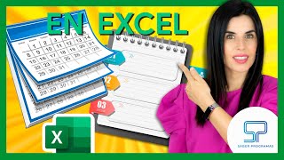 ✅ Crea tu CALENDARIO AGENDA en Excel 👉 sin macros paso a paso [upl. by Rehpotsyrhc526]