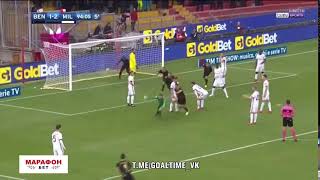 Historical Goal  Alberto Brignoli goalkeeper goal vs MILAN [upl. by Nahoj]