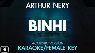 Arthur Nery  Binhi KaraokeAcoustic Instrumental Female Key [upl. by Erica]