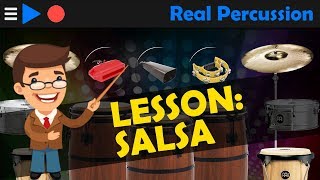 Real Percussion  Lesson Salsa [upl. by Gnidleif]