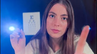 ASMR Contact Lens Consultation and Fitting SoftSpoken with Eye Examination [upl. by Dyane770]