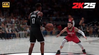 NBA 2K25 ► Houston Rockets vs Brooklyn Nets  NextGen ULTRA Graphics Gameplay 4K60FPS [upl. by Neiht]