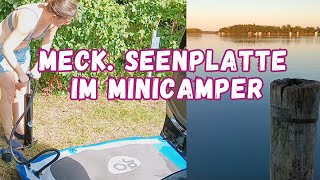 Mit SUP und Minicamper an der Meck Seenplatte vanlife minicamper travelgermany [upl. by Jemie]