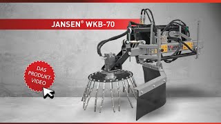 Wildkrautbürste Jansen WKB70 Wildkrautbesen Unkrautbürste hydraulisch [upl. by Garling]