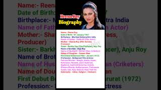 Reena Roy Biography reenaroy biography bollywood actress [upl. by Wisnicki604]