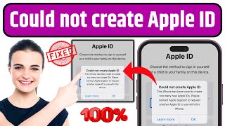 Could Not Create Apple ID 100 Fixed  How to Fix Could Not Create Apple ID Error in iPhoneiPad [upl. by Nnahtebazile]