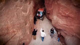 Drone Video of Slot Canyon Trail Near Ticaboo Utah [upl. by Miguela]