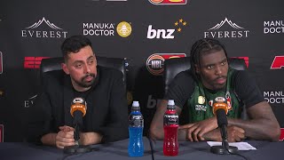 Mody Maor and Zylan Cheatham press conference vs Sydney Kings  PlayIn Qualifier NBL24 [upl. by West]