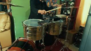 POCO HOMBRE  KANICHE  COVER TIMBAL Y BATERIA [upl. by Kanya]