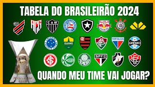 BRASILEIRÃO 2024  Saiu a TABELA  Veja contra quem seu time vai jogar [upl. by Zenda756]