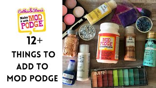 12 Things to Add to Mod Podge for Artful Effects [upl. by Ynnub730]