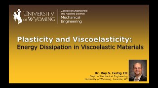 310 Energy Dissipation in Viscoelastic Materials [upl. by Enigroeg]