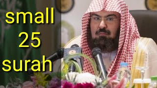 last 25 small surah of quran qari Sheikh Abdul Rahman al sudais [upl. by Acisseg551]