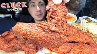 MUKBANG EATING NASHVILLE HOT CHICKEN WINGS HOT CHICKEN TENDERS MAC amp CHEESE REAL EATING SOUNDS ASMR [upl. by Evelyn]