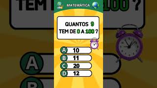 Raciocínio lógico quiz perguntas perguntaserespostas quiztime matematica [upl. by Erbas]