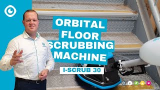 iscrub 30 Orbital Floor Scrubbing Machine In Action 1650 Cleaning Passes Per Minute [upl. by Indys]