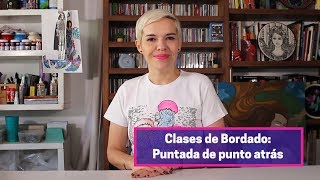 78 Clases de Bordado Puntada de punto atrás [upl. by Capriola529]