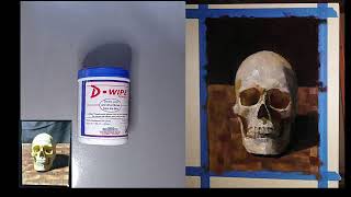 ALLA PRIMA ZORN PALETTE OIL PAINTING SKULL STILL LIFE [upl. by Legir]