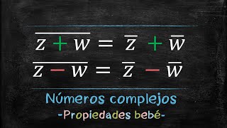 NÚMEROS COMPLEJOS  Propiedad el conjugado de una suma es igual a la suma de los conjugados [upl. by Ahsieni333]