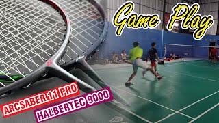 Full Game Play Best Moment Yonex Arcsaber 11 Pro vs Lining Halbertec 9000 [upl. by Whitehurst]