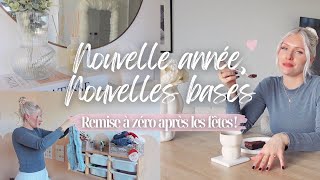 NOUVELLE ANNÉE NOUVELLES BASES ✨ Rangement • Remise à 0 après les fêtes • Appartement minimaliste [upl. by Lleirbag972]