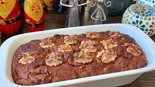 28 Whole Wheat DATE amp WALNUT CAKE Eggless I बिना अंडों के खजूर का केक [upl. by Calderon]