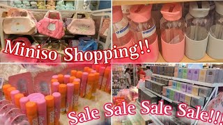 Miniso store tour  huge haul Miniso complete tour Miniso Shopping Sale Latest Sale 2024 [upl. by Moreta]