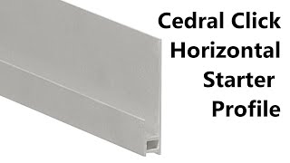 Cedral click aluminium horizontal starter profile [upl. by Anifad]