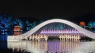 Live Performance on Impression West Lake Yìnxiàng Xī Hú in Hangzhou City [upl. by Anairad]