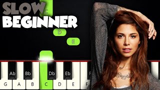 A Thousand Years  Christina Perri  SLOW BEGINNER PIANO TUTORIAL  SHEET MUSIC by Betacustic [upl. by Thanh]