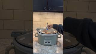 crockpot chicken tacos crockpot szn is my fav szn dinner dinnerideas mom cooking recipe vlog [upl. by Ayinat]