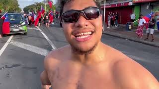 Samoan community in Otara celebrates Toa Samoas semi final win over England [upl. by Lleryd769]