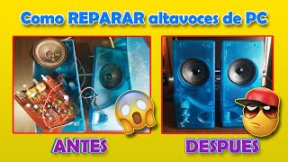 Como REPARAR altavoces de PC [upl. by Nylrem]