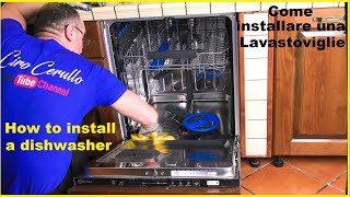 Come installare una lavastoviglie  How to install a Electolux dishwasher Lavastoviglie da incasso [upl. by Ellezaj957]