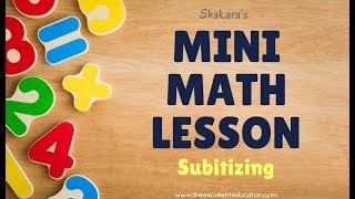 Mini Math Lesson  Subitizing [upl. by Illene]