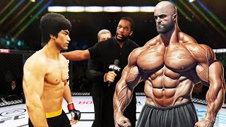 UFC 4 I Bruce Lee vs Strong Athletic EA Sports UFC 4 [upl. by Ennayehc]