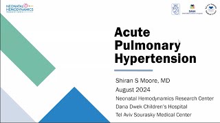 Acute Pulmonary Hypertension [upl. by Coplin]