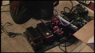 Stevie Salas Pedalboard recording Gandhi  Matt Sorums Drac Studios LA [upl. by Launamme]