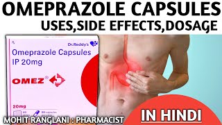 Omeprazole 20 mg Capsules  Omez 20 mg capsule UsesSide effectsDose and precautions  In Hindi [upl. by Rosenthal]