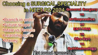 Choosing a surgical branch in neetpg 2024 Choose wisely [upl. by Etteiluj]