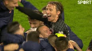 Croatia 10 Russia  Fulltime scenes as Croatia qualify for the 2022 World Cup [upl. by Einaffets]