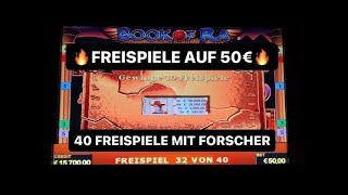 40 Freispiele Book of Ra auf 50€ mit Forscher 💥 Novoline Casino Spielothek Spielhalle Automat [upl. by Kohn]