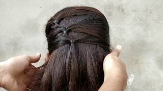 A Simple hairstyle for girls  Easy amp Quick hairstyle for long hair  hair style girl [upl. by Swann810]