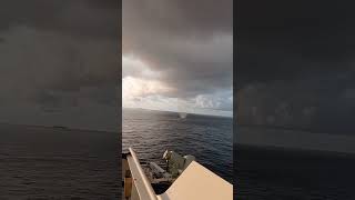 Boat Gets TOO Close To Waterspout Tornado [upl. by Anaehr627]