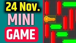 24 November Hamster Kombat Daily Mini Game Puzzle SWARAJ hamstercombat minigame minipuzzle [upl. by Killian783]