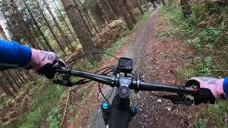 Thetford forest High Lodge Berms Limeburner trail  cheeky overtake [upl. by Jaycee]