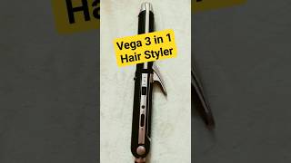 vega 3 in 1 hair styler  hair straightener review  how to use vega 3 in 1 hair styler hairstyle [upl. by Nayrbo]