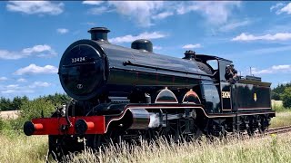 LBSCR H2 Class  32424 ‘Beachy Head’ takes on light test runs  Bluebell Railway  4724 [upl. by Eelarol]