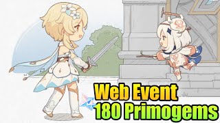 Web Event Canvas of Starlight Memories 180 Primogems Now  Genshin [upl. by Annovaj]