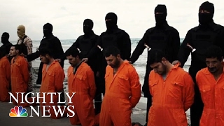 ISIS Beheads 21 Egypt Retaliates  NBC Nightly News [upl. by Raquela]